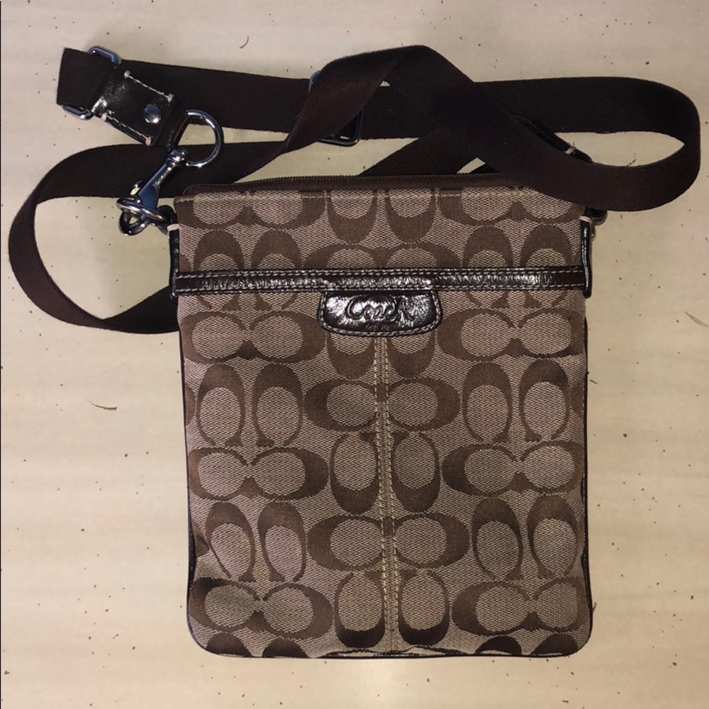 Coach brown satchel